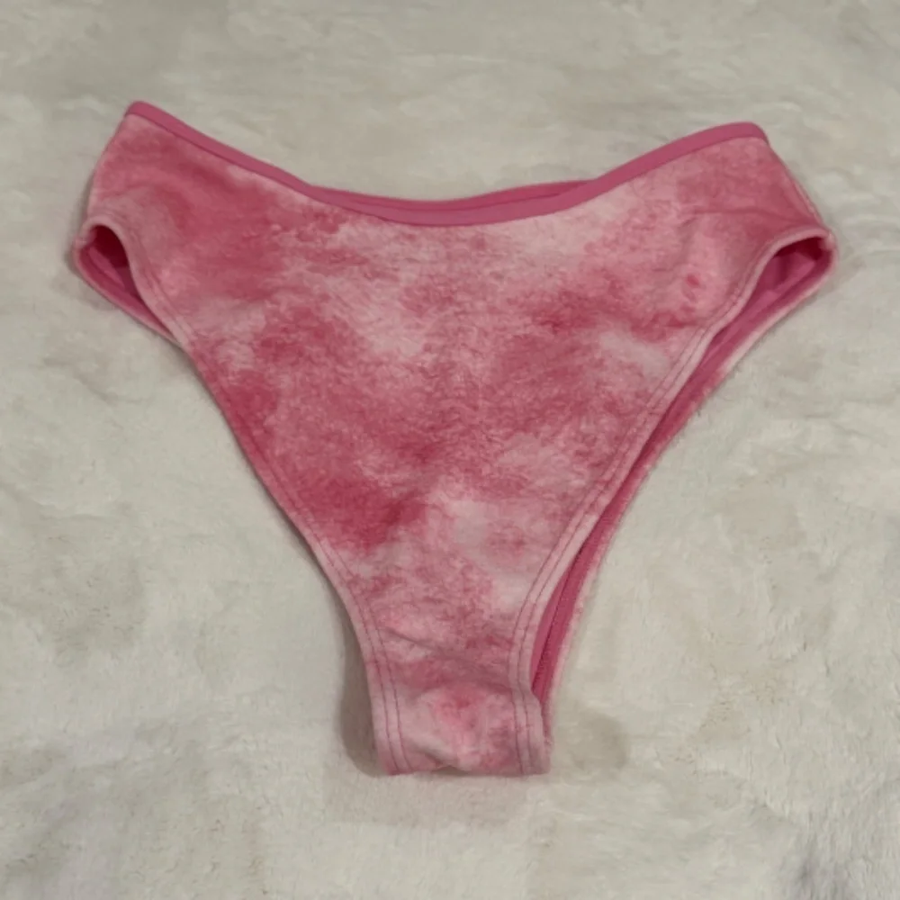 New! Frankie’s Bikinis Pink Anne Terry Full Coverage Bikini Bottom 31521